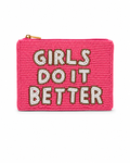 Girls Do It Better Beaded Coin Purse