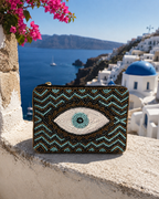 Eye Beaded Coin Purse