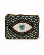 Eye Beaded Coin Purse