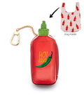 2 in 1 HOT SAUCE Reusable Shopping Bag & Bag charm
