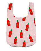 2 in 1 HOT SAUCE Reusable Shopping Bag & Bag charm